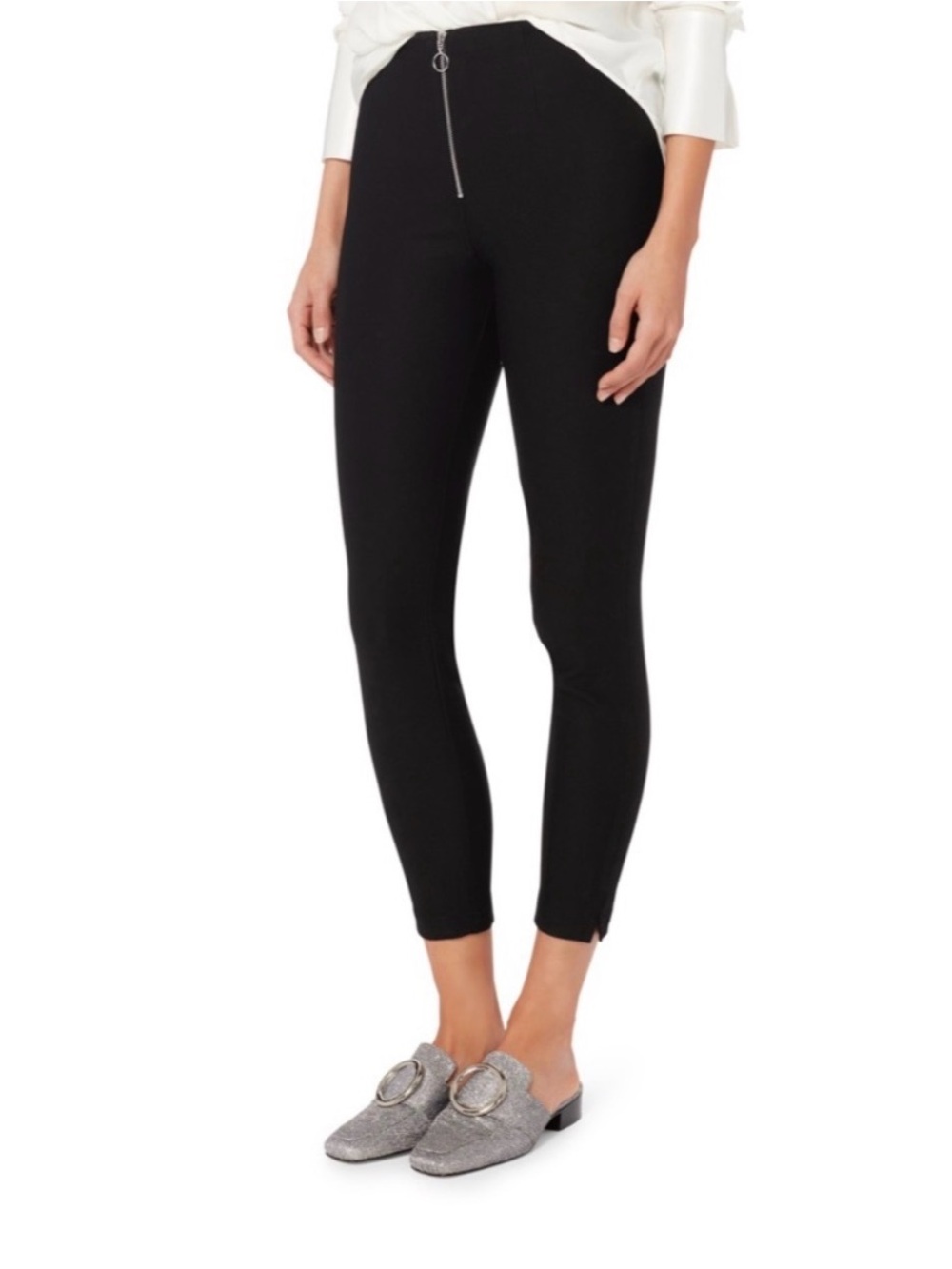 Elizabeth and James Black Zip Front Pants
